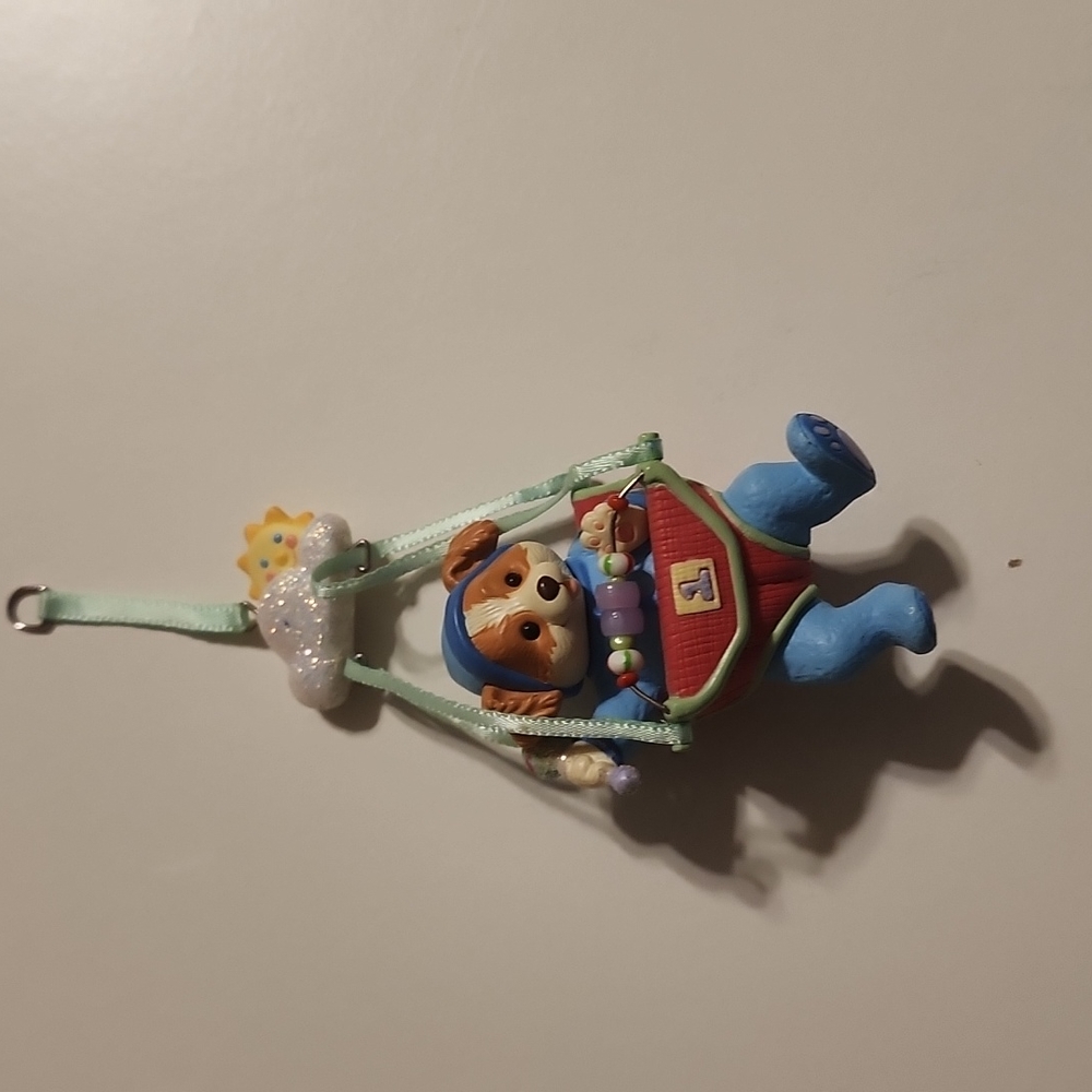 Baby Dog in the Swing Christmas Ornament